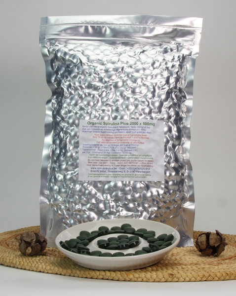 Spirulina Platensis 1kg van 500 mg